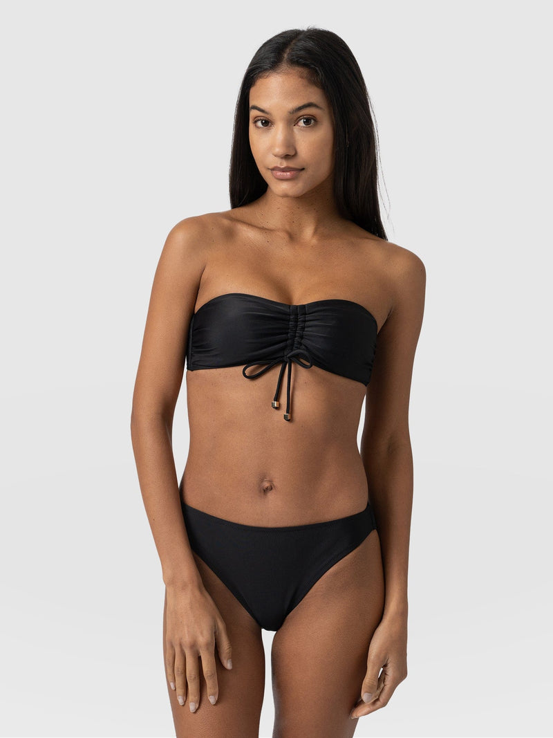 Skye Hipster Bikini Bottom Black - Women's Swimwear | Saint + Sofia® UK
