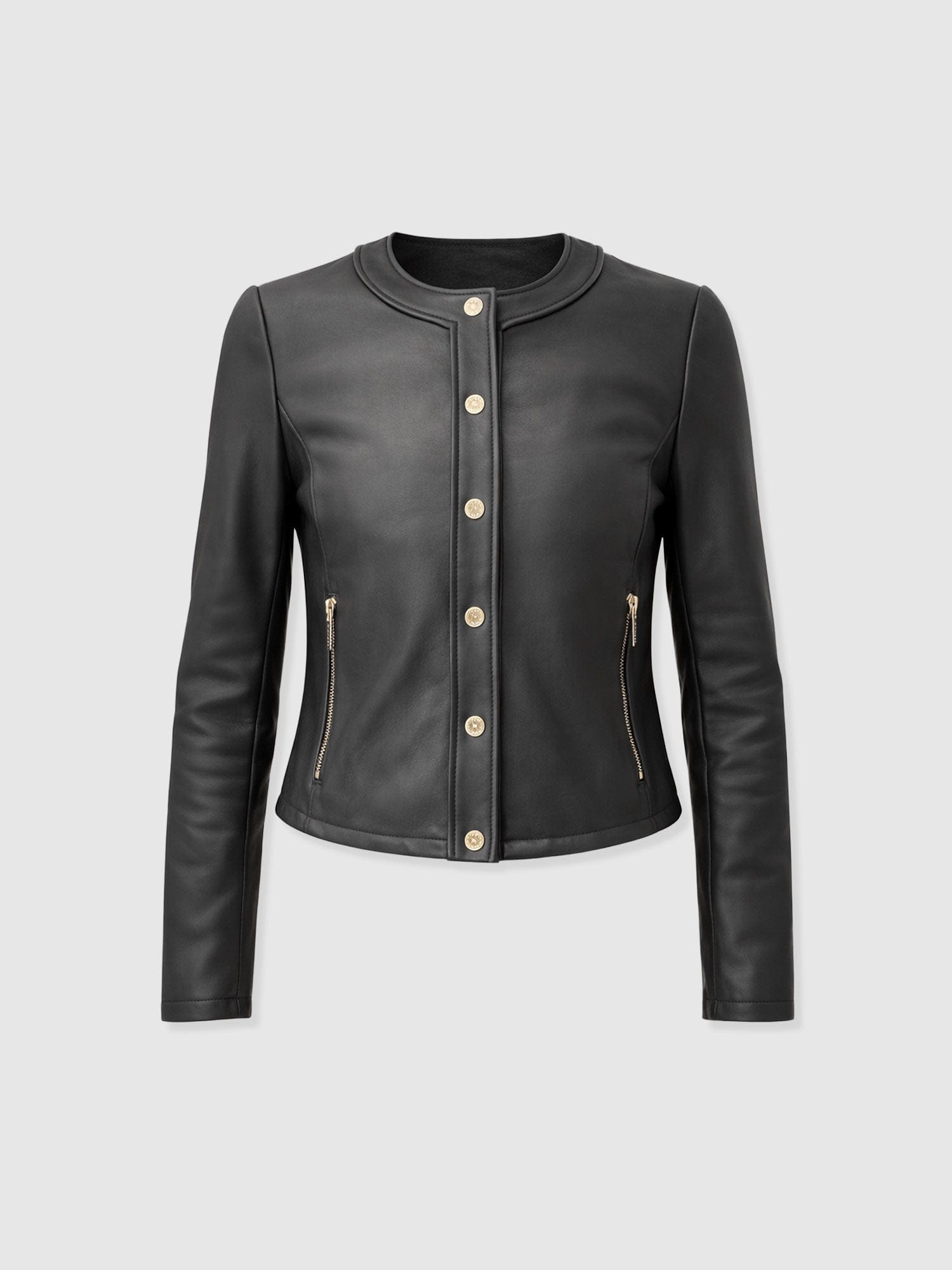 Skye Jacket - Black - Women's Leathers | Saint + Sofia® UK