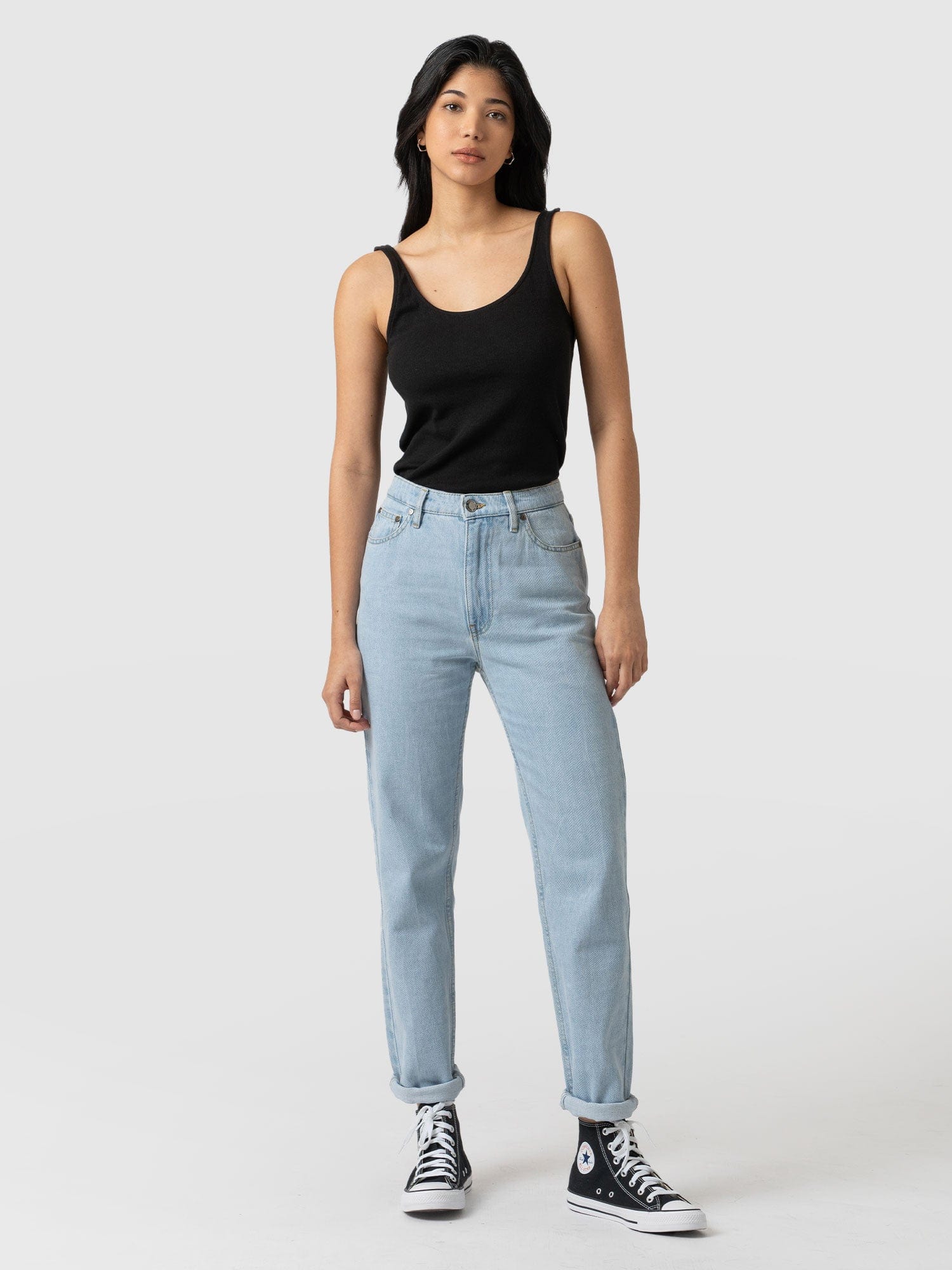 Slim Mom Jeans Pale Blue Women's Jeans Saint Sofia® UK