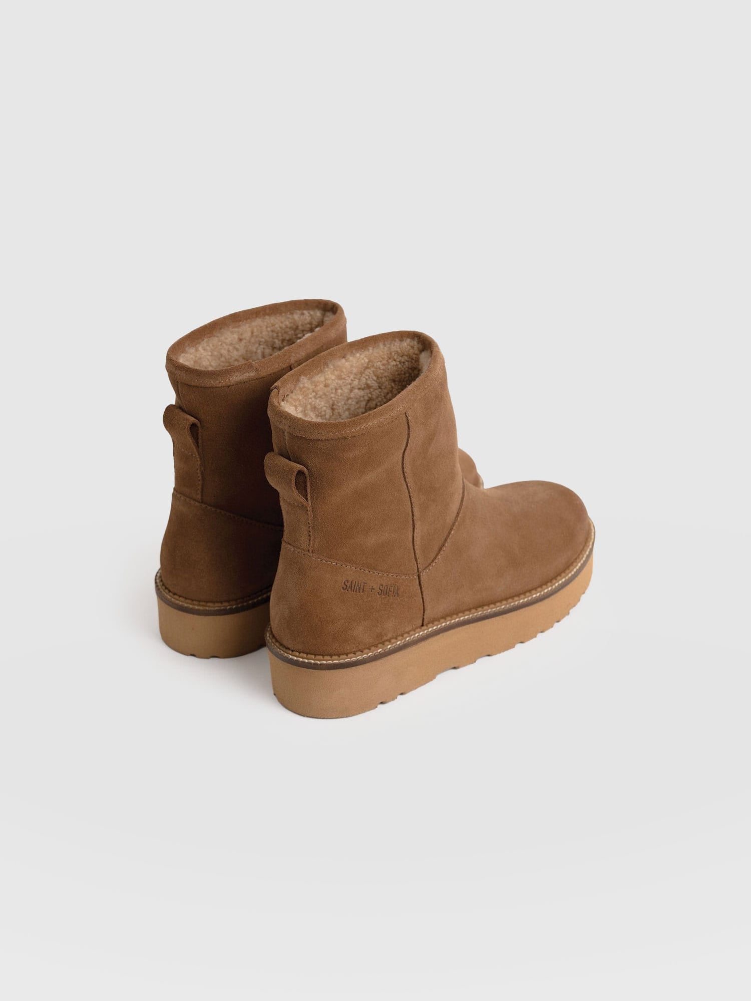 Sloane Shearling Boot - Camel