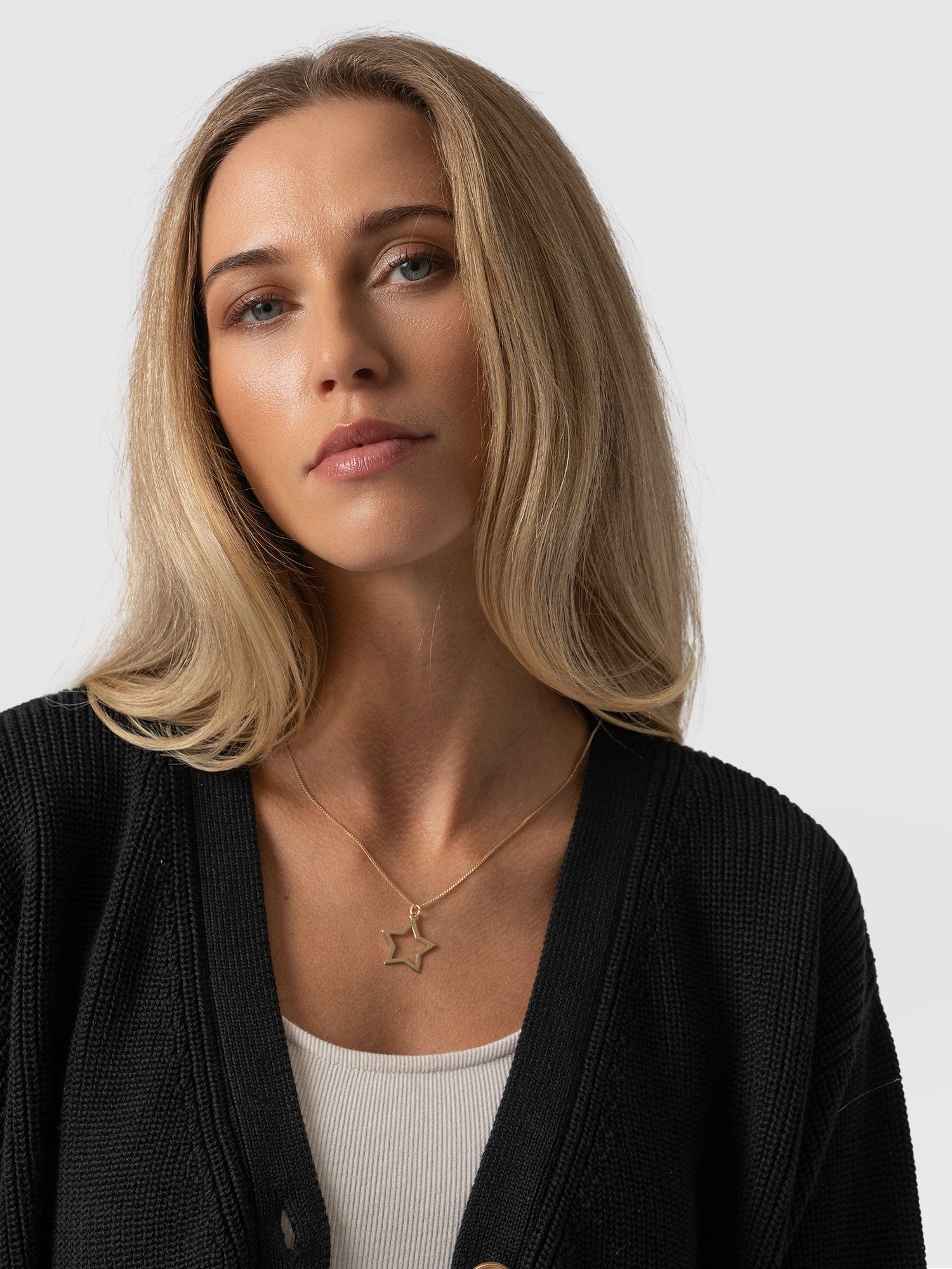 Soho Crop Cardigan Black - Women's Cardigans | Saint + Sofia® UK