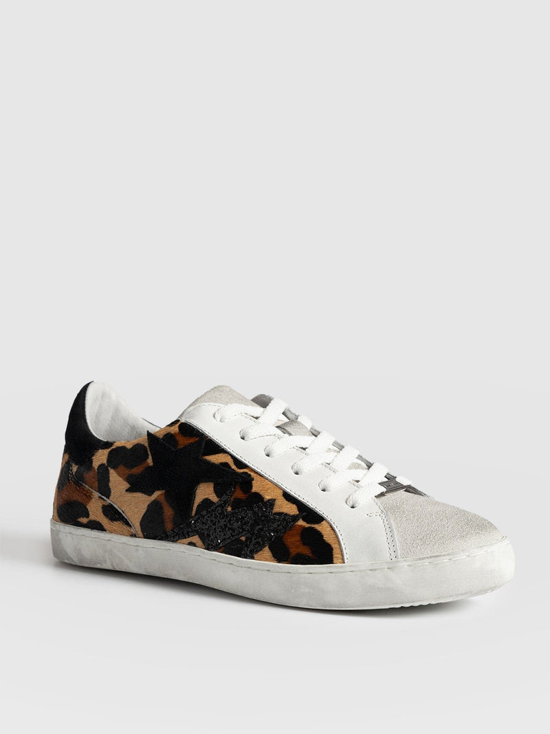 Spitalfield Trainers Leopard - Women's Trainers | Saint + Sofia® UK