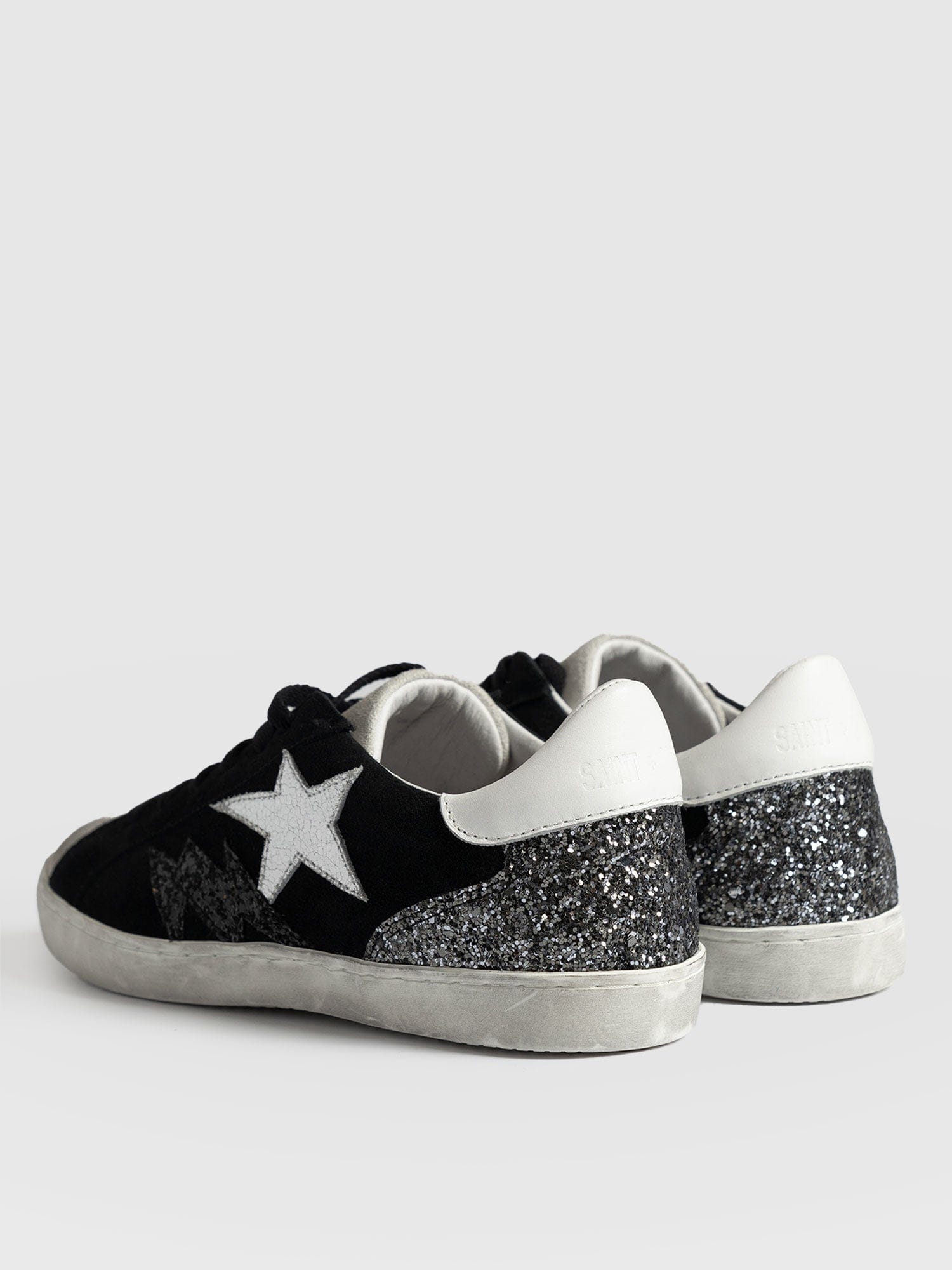 Spitalfields Trainers Black Suede - Women's Trainers | Saint + Sofia® UK
