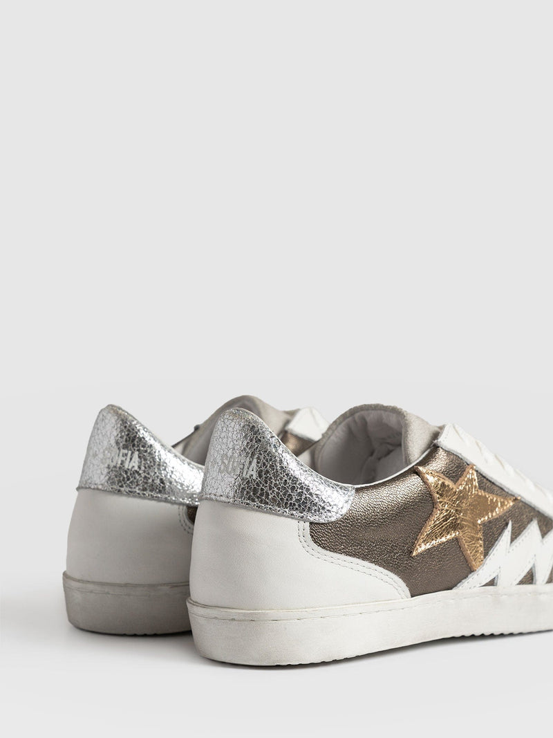 Spitalfields Trainers Metallic Gold - Women's Trainers | Saint + Sofia® UK