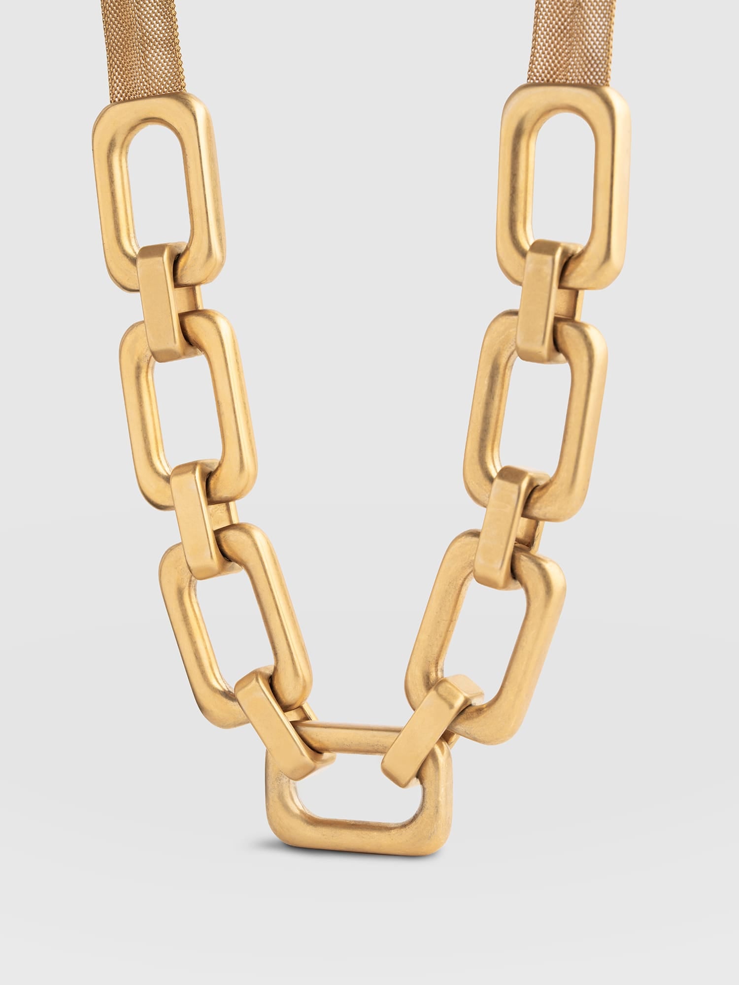 Statement Chain Necklace - Gold