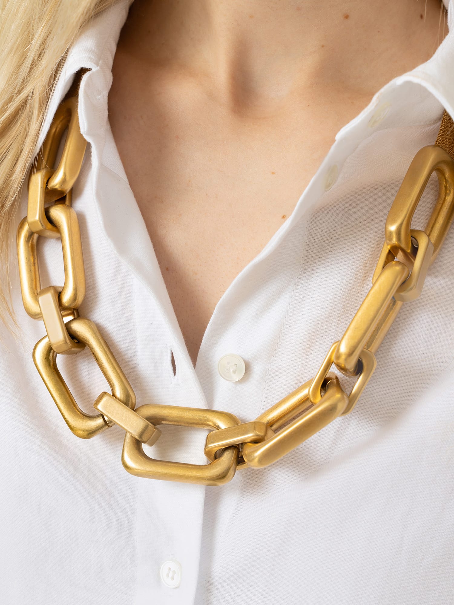 Statement Chain Necklace - Gold