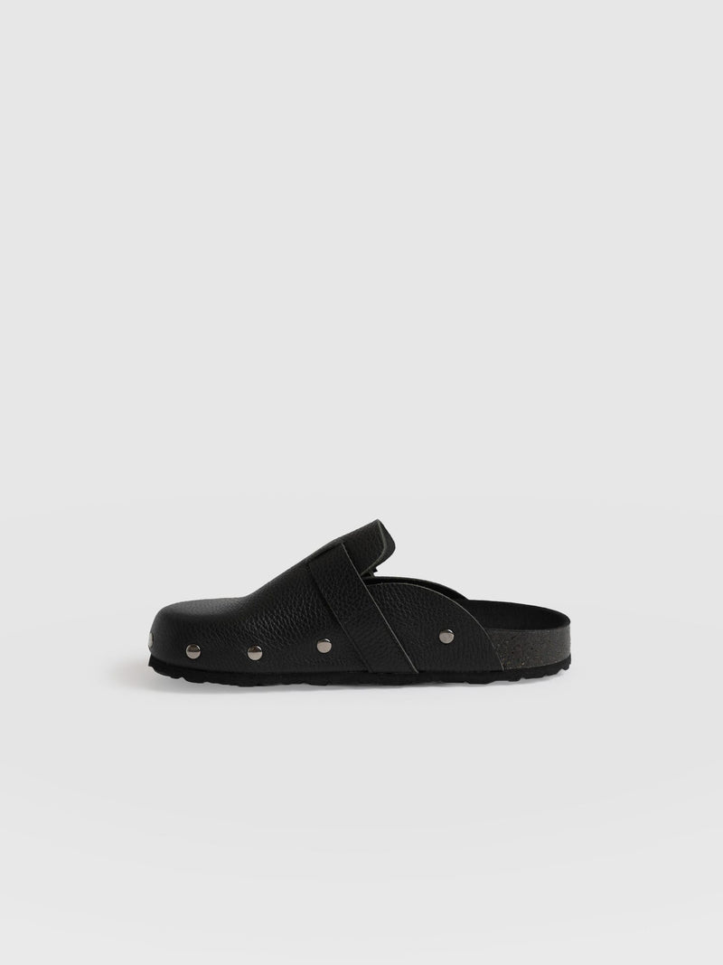 Studded Clogs - Black