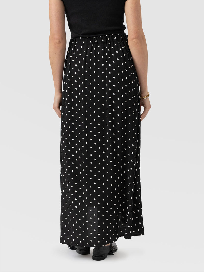 Sutton Skirt - Black Polka Dot - Women's Skirts | Saint + Sofia® UK