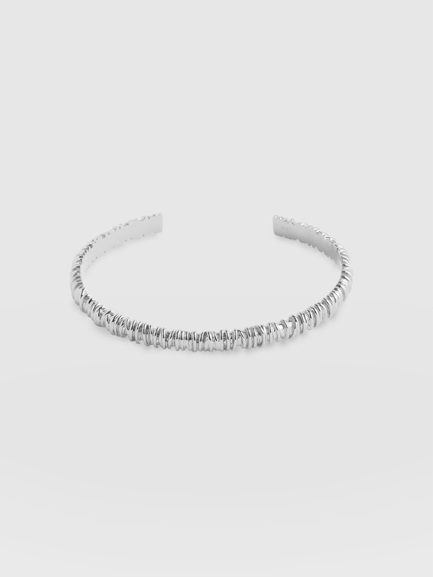 Swirl Bangle - Silver