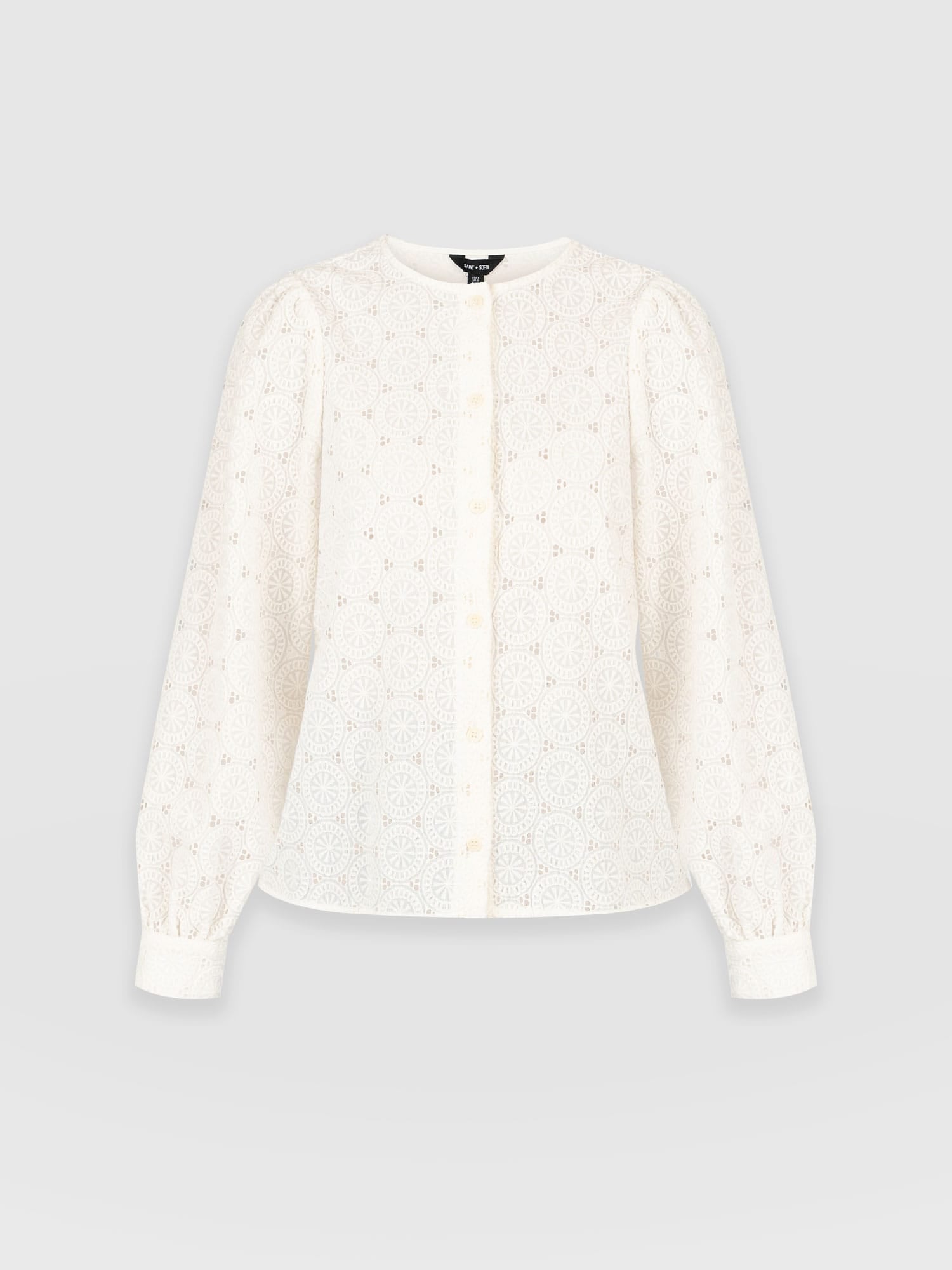Tabitha Blouse - Cream Broderie