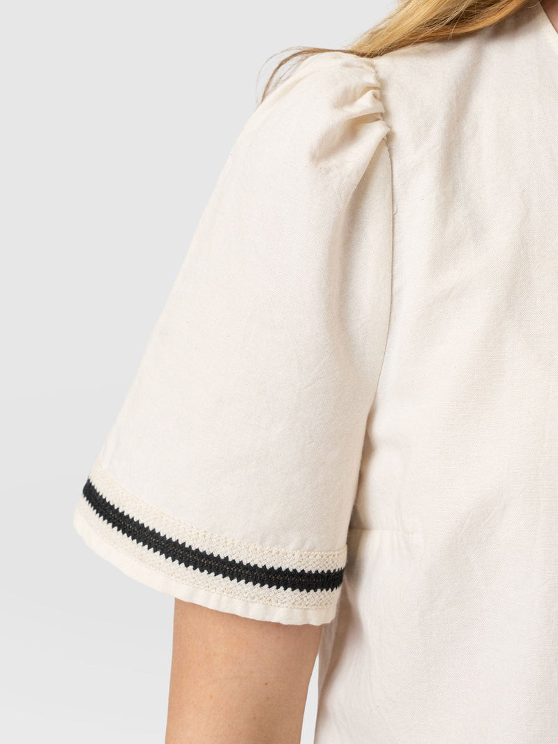 Tabitha Blouse - Cream - Women's Blouses | Saint + Sofia® UK