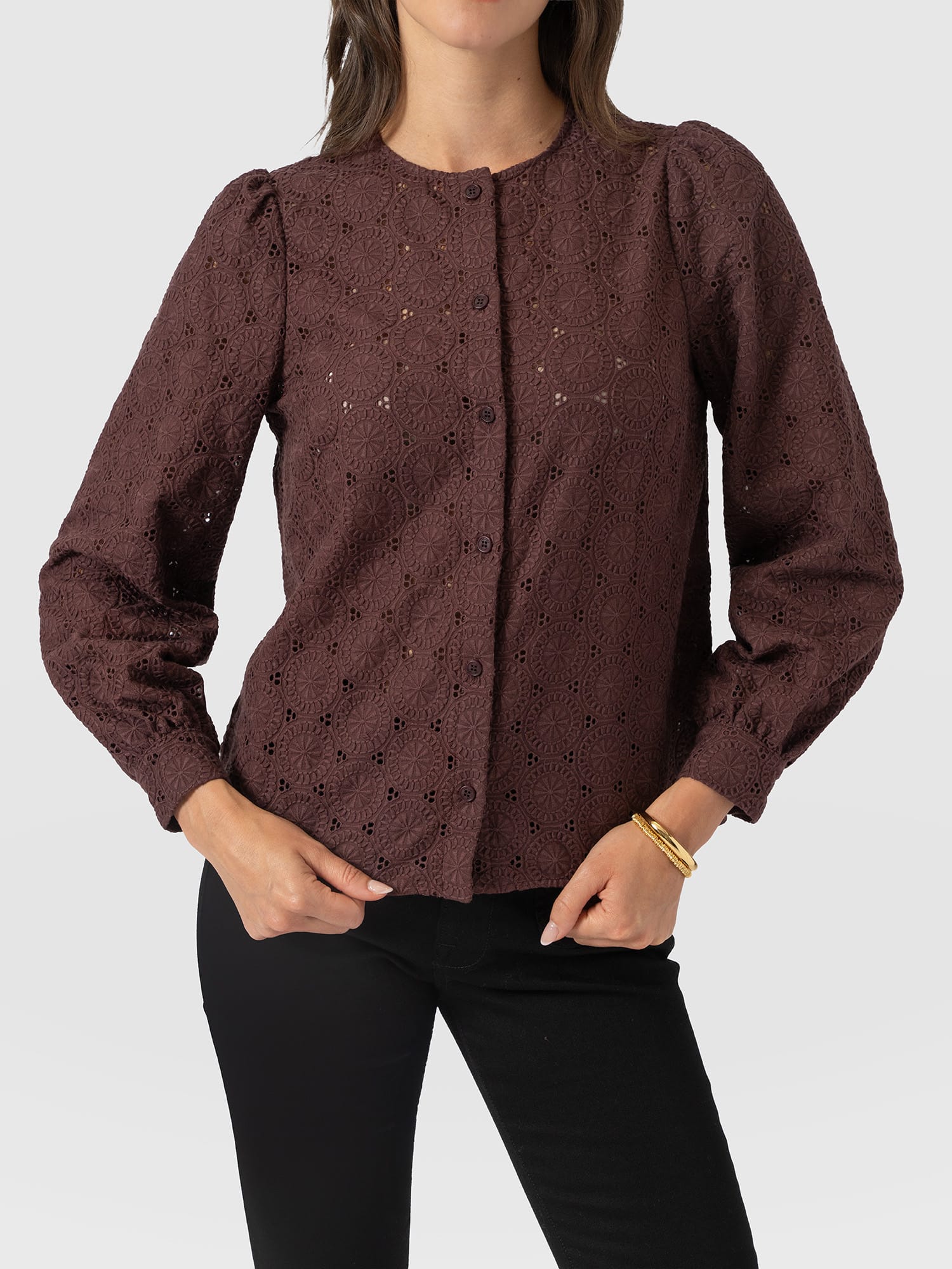 Tabitha Blouse - Maroon