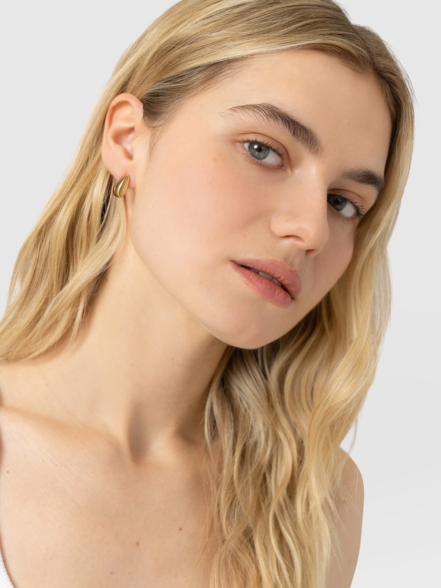 Teardrop Small Earrings - Gold