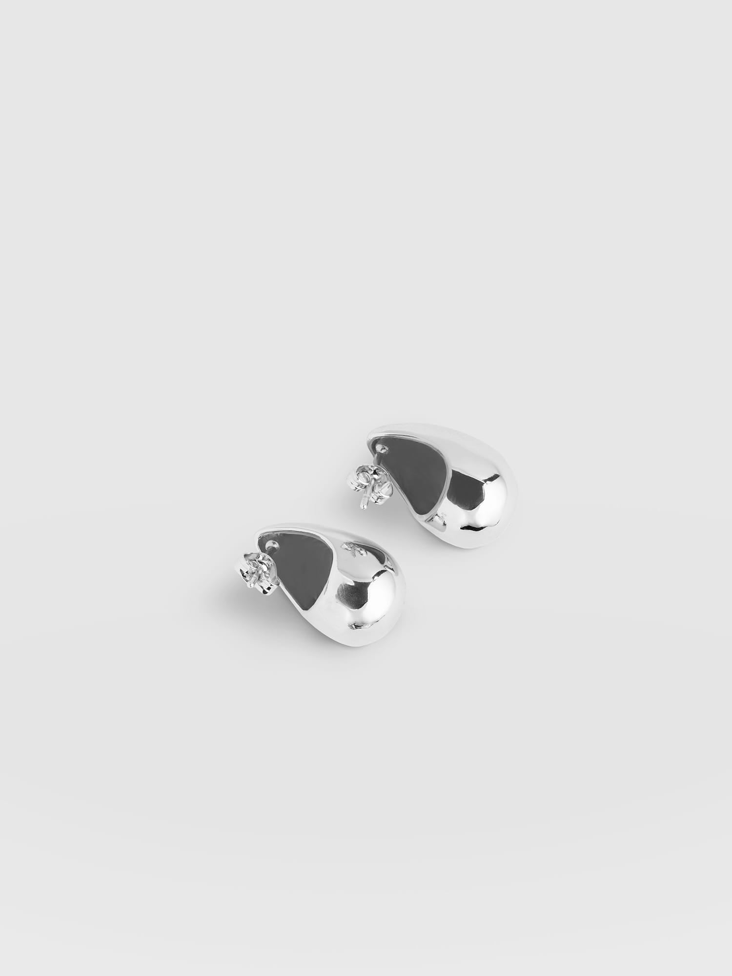 Teardrop Small Earrings - Silver - Women's Jewellerys | Saint and Sofia® UK