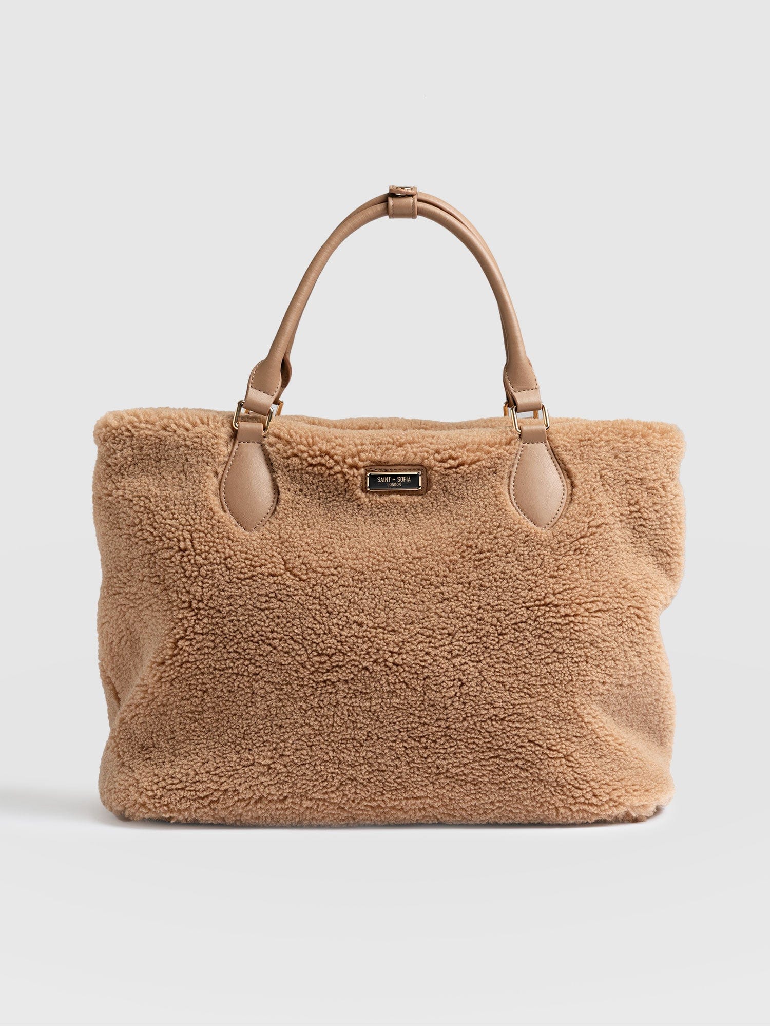 Teddy Selene Shopper Bag Caramel Women's Bags Saint Sofia® UK