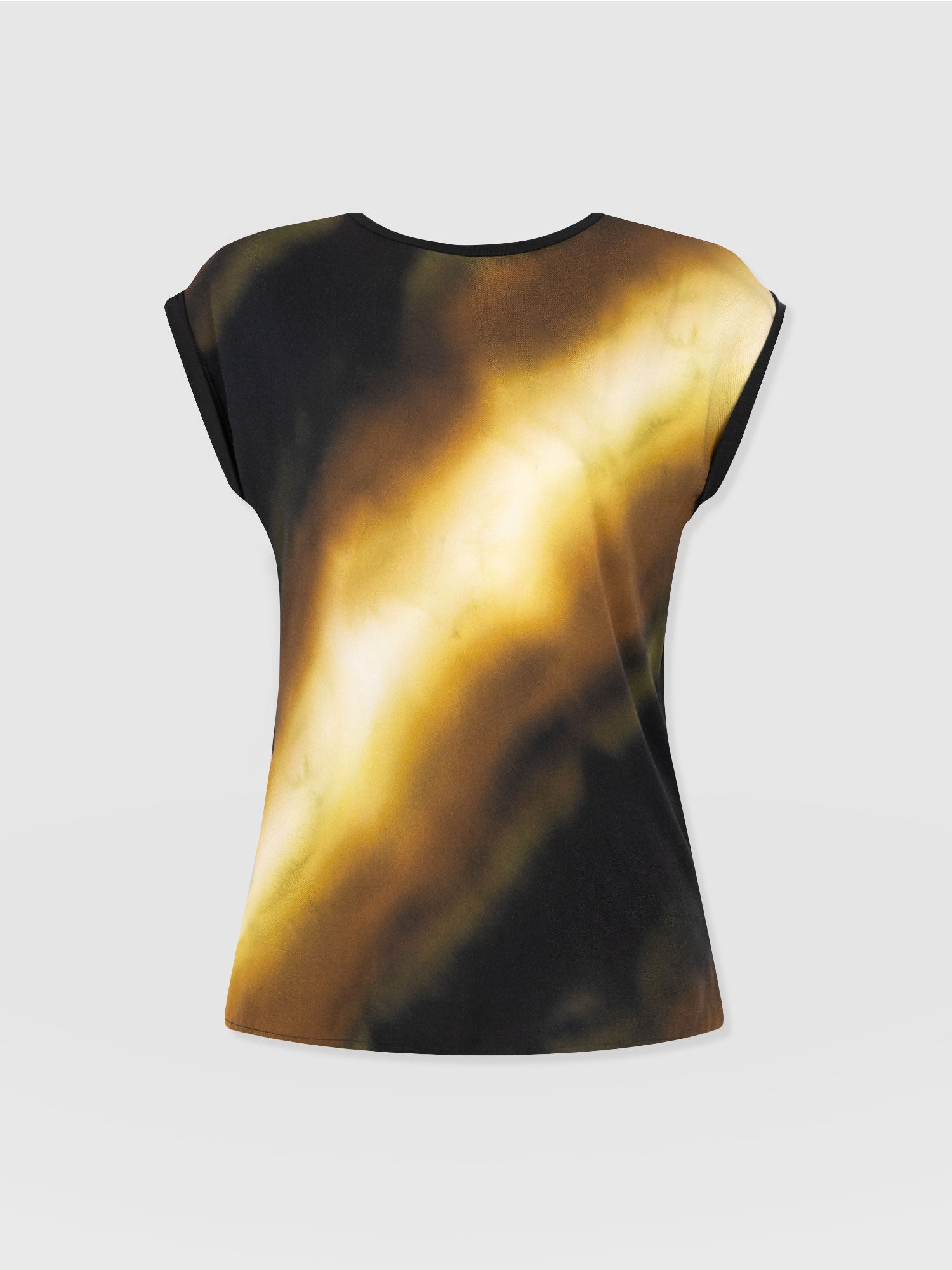Turn Up Contrast Tee - Yellow Gradient - Women's T-shirts | Saint + Sofia® UK