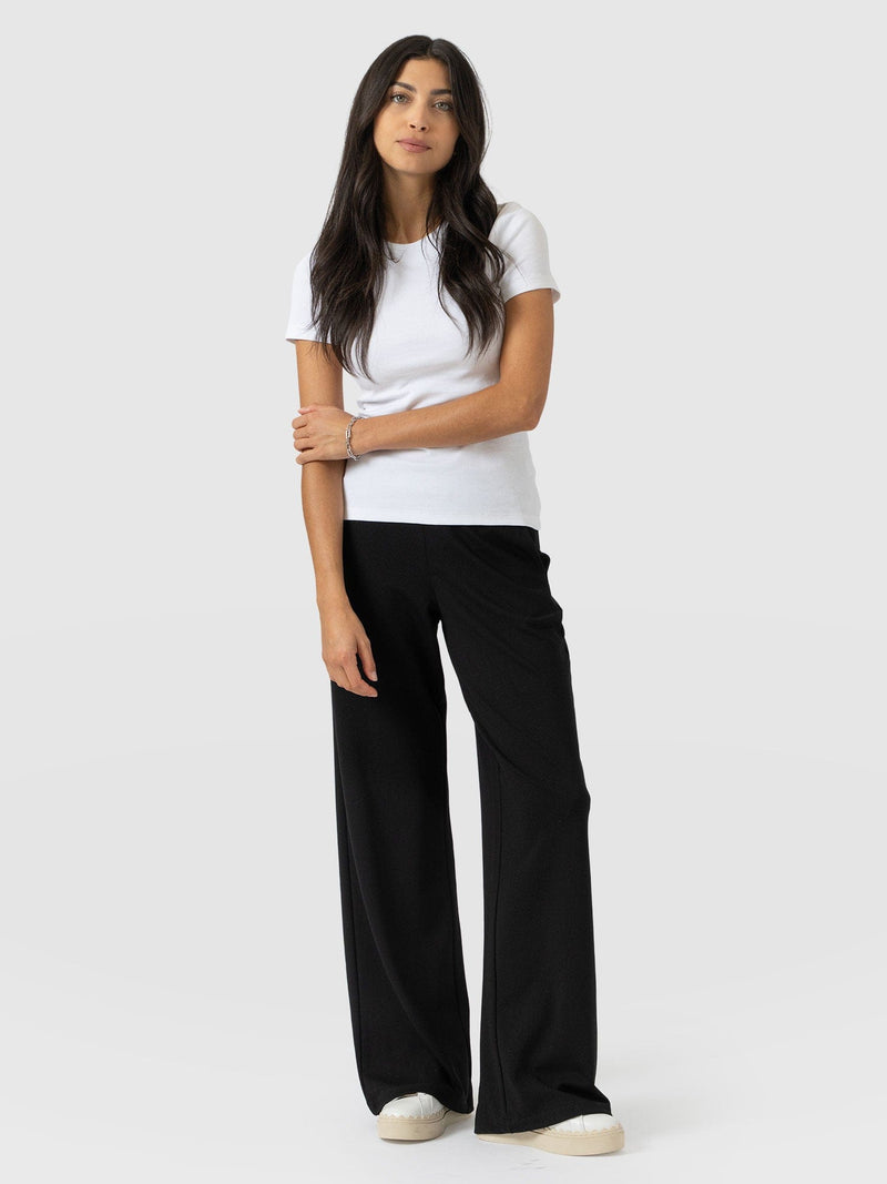 Victory Straight Leg Pant - Black - Women's Trousers | Saint and Sofia® UK