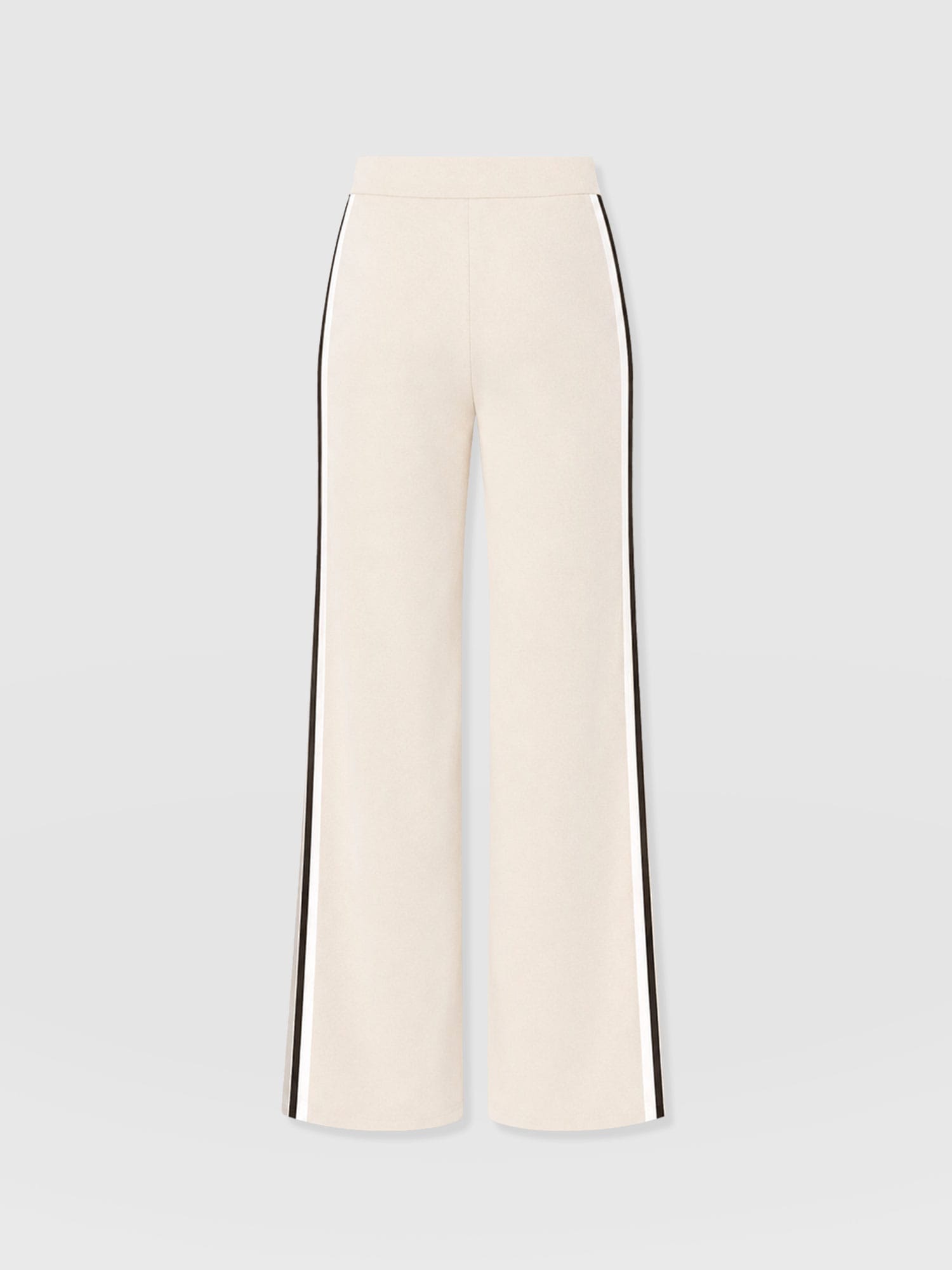 Victory Straight Leg Pant - Cream - Black Stripe