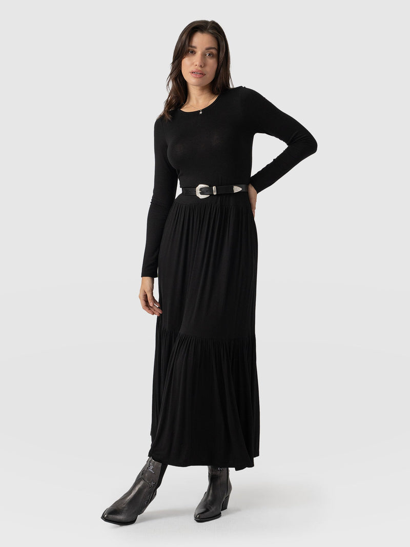 Western Belt Black - Leather Belts | Saint + Sofia® UK
