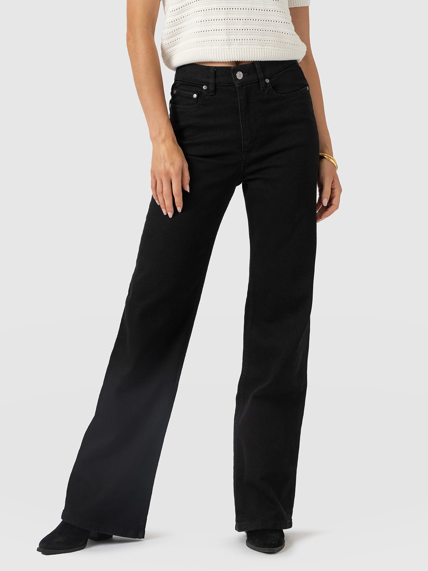 Wide Leg Jean - Black