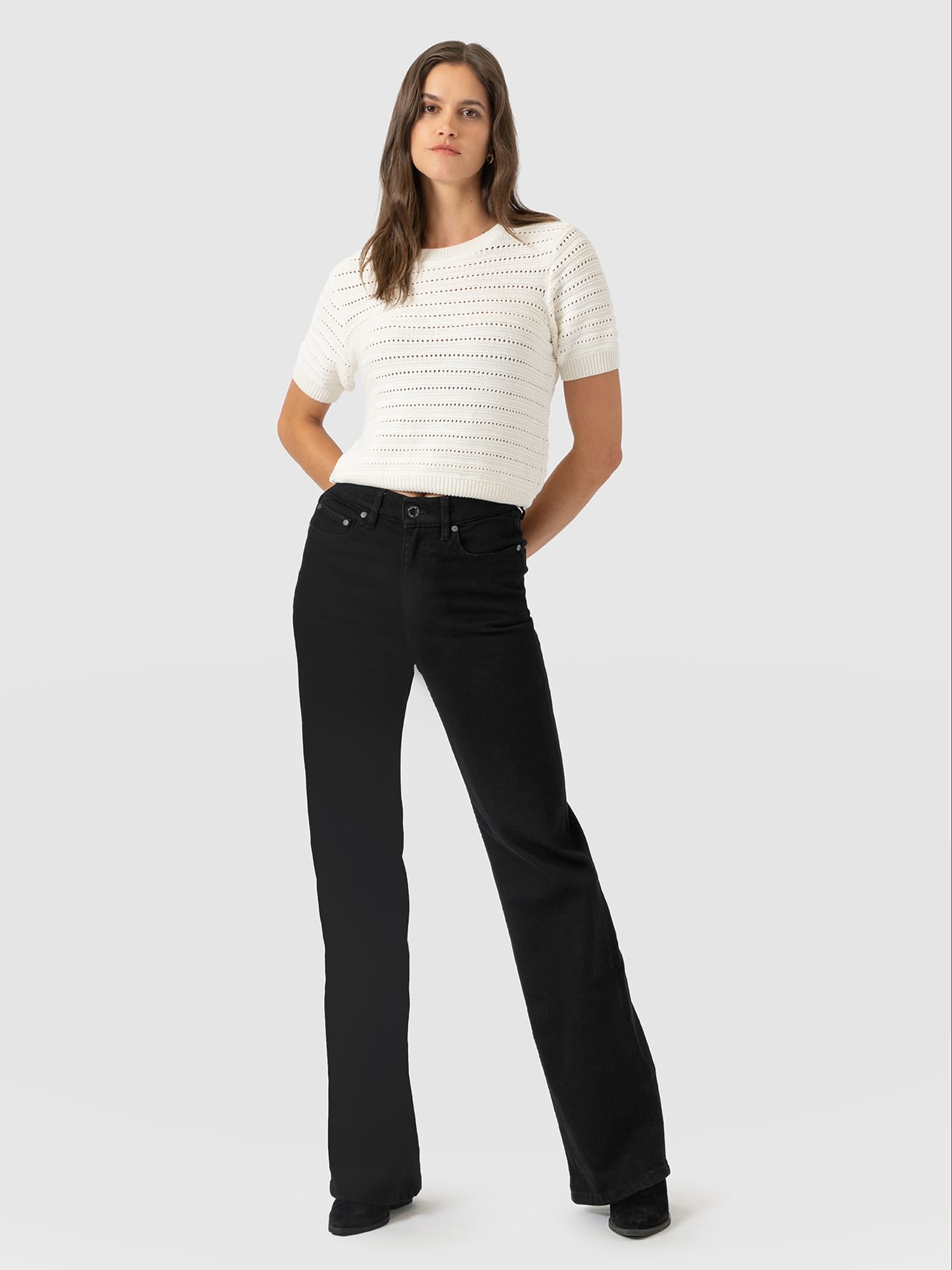 Wide Leg Jean - Black