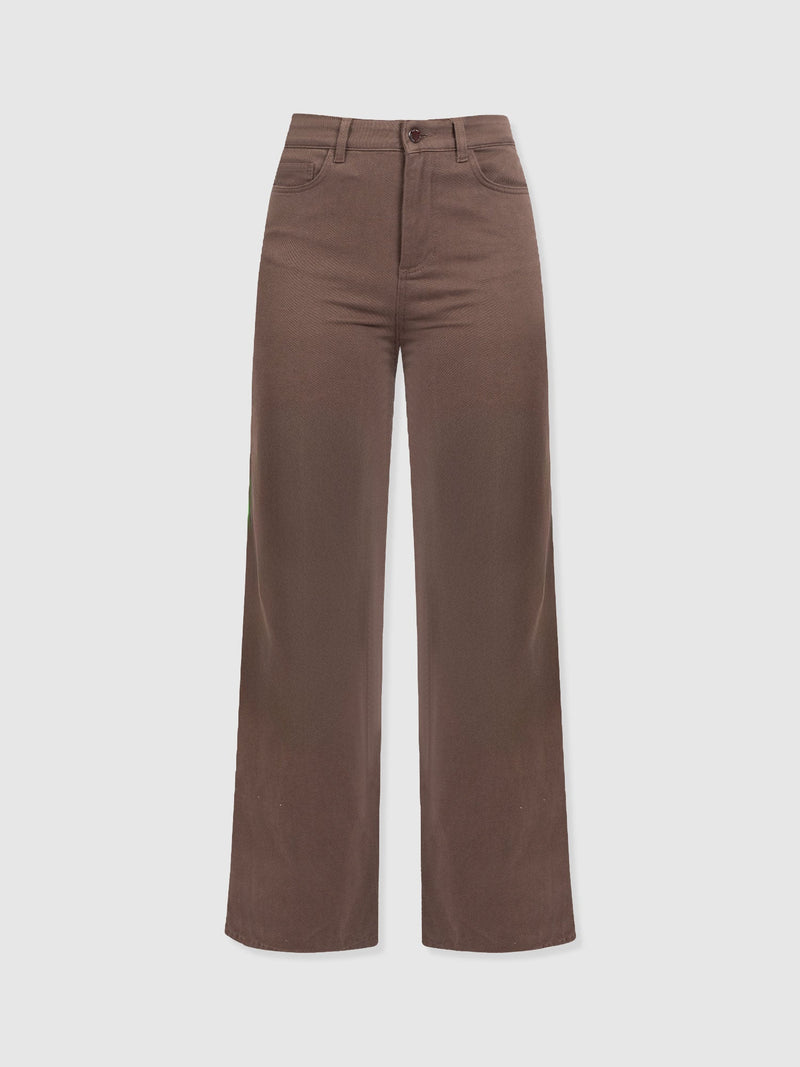 Wide Leg Jean - Brown - Women's Jeans | Saint + Sofia® UK