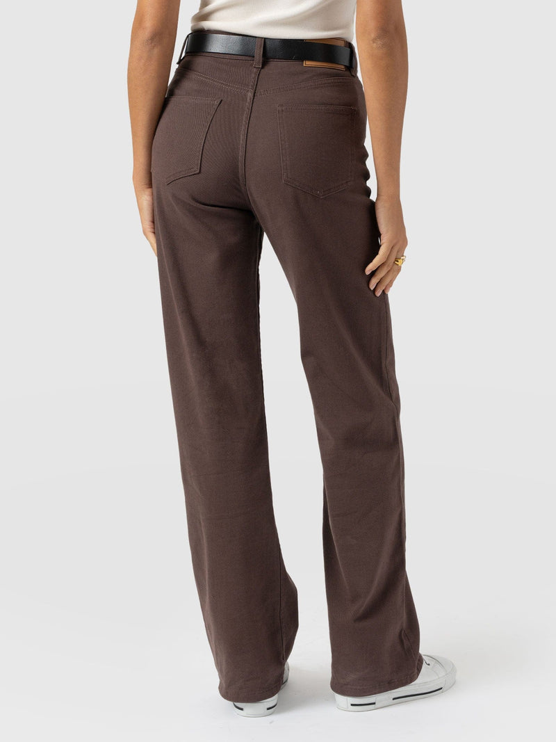 Wide Leg Jean - Brown - Women's Jeans | Saint + Sofia® UK