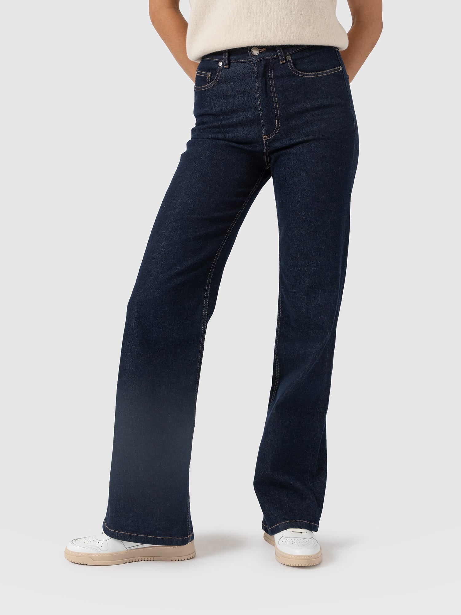 Wide Leg Jean - Indigo Blue