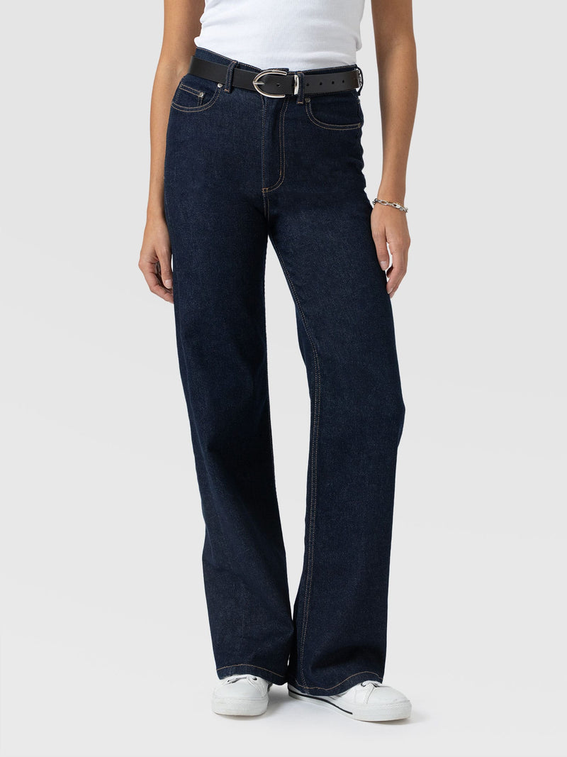 Wide Leg Jean - Indigo Blue - Women's Jeans | Saint + Sofia® UK