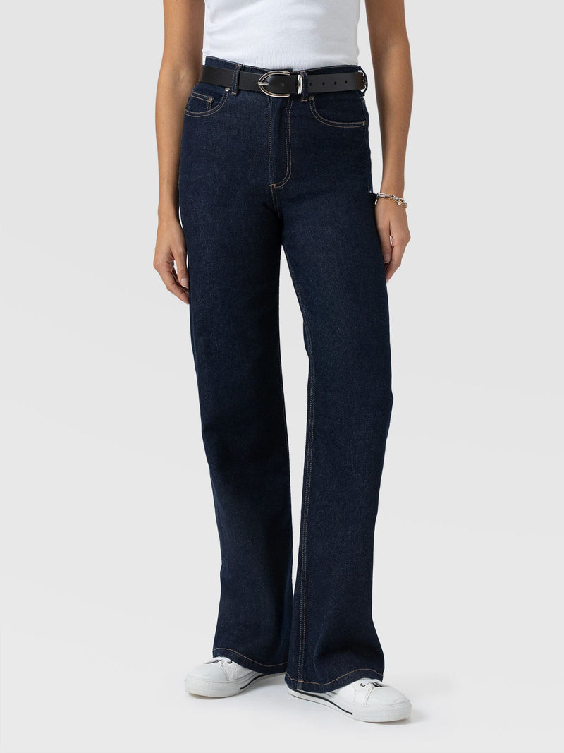 Wide Leg Jean - Indigo Blue - Women's Jeans | Saint + Sofia® UK