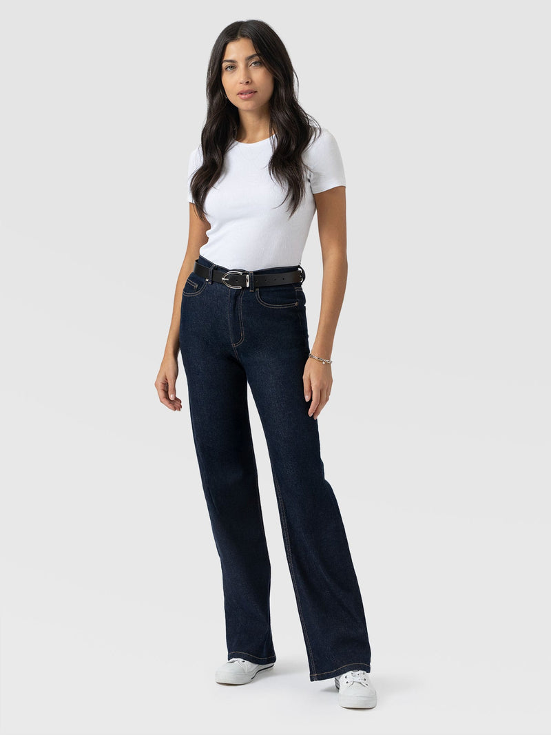 Wide Leg Jean - Indigo Blue - Women's Jeans | Saint + Sofia® UK