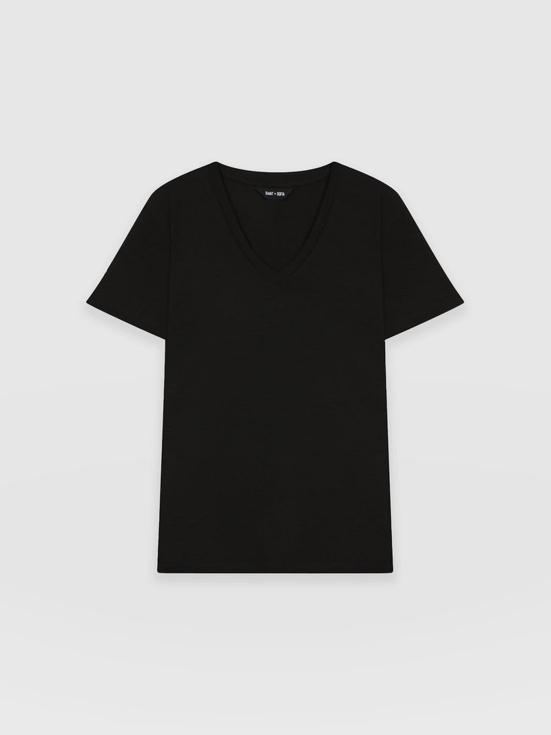 Apartment Tee Black - Women's T-Shirts | Saint + Sofia® UK