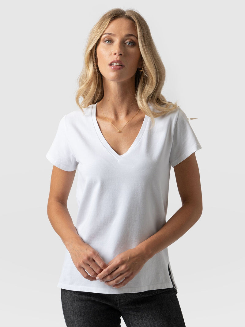 Apartment Tee White - Women's T-Shirts | Saint + Sofia® UK