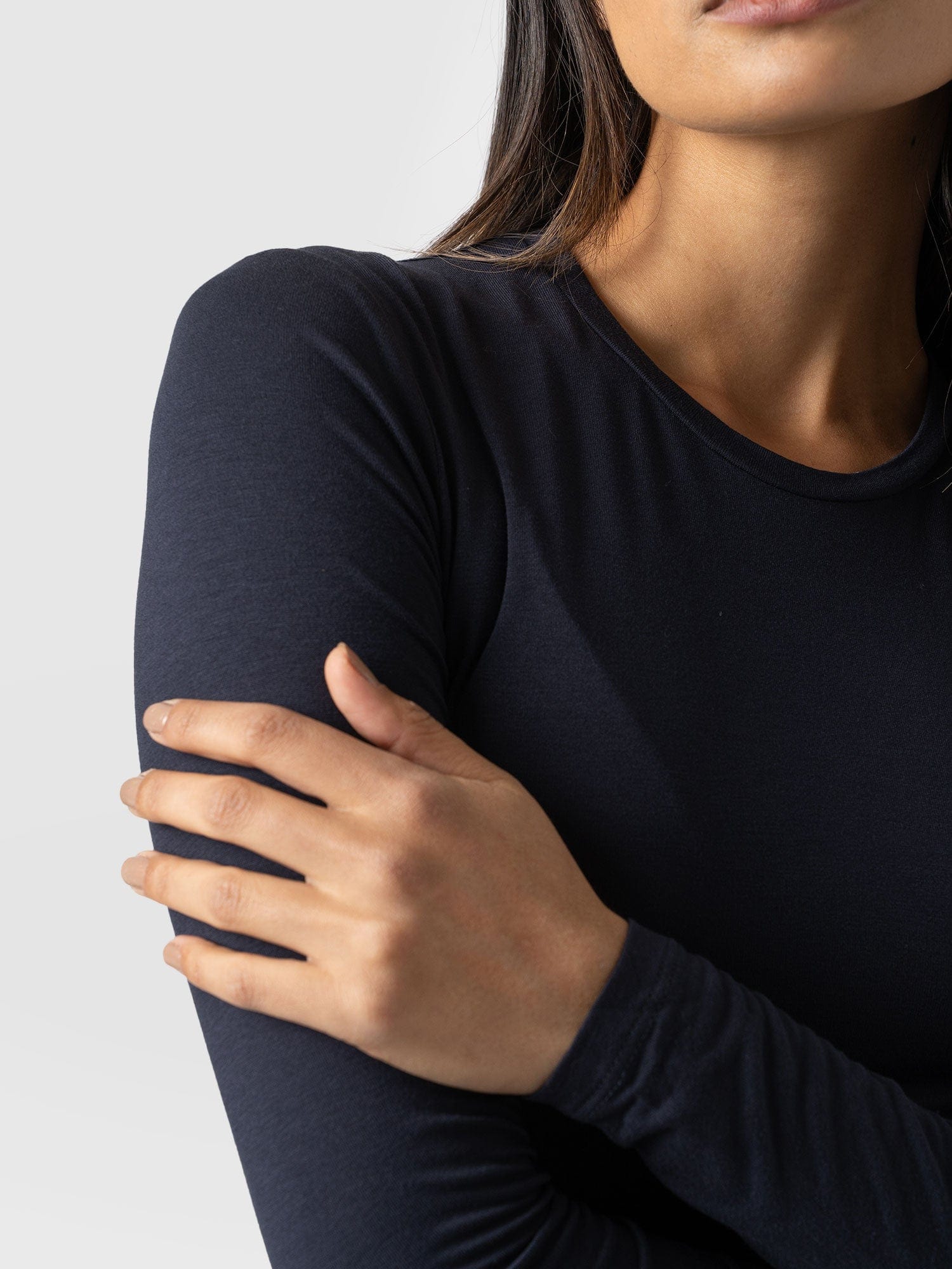 Austen Crew Neck Tee Navy - Women's T-Shirts | Saint + Sofia® UK