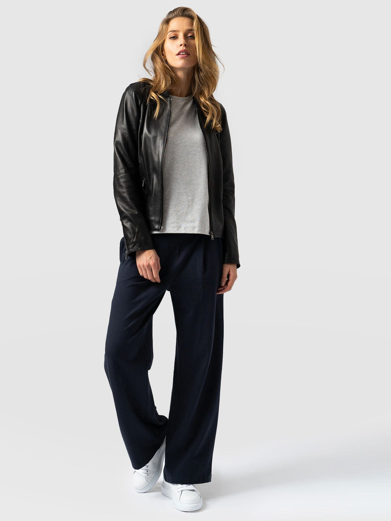 Camden Wide Leg Pant Navy - Women's Trousers | Saint and Sofia® UK