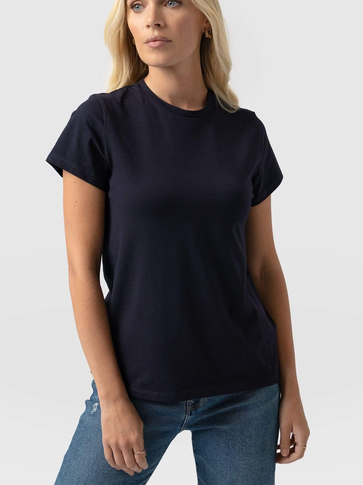 Easy Tee Navy - Women's T-Shirts | Saint + Sofia® UK