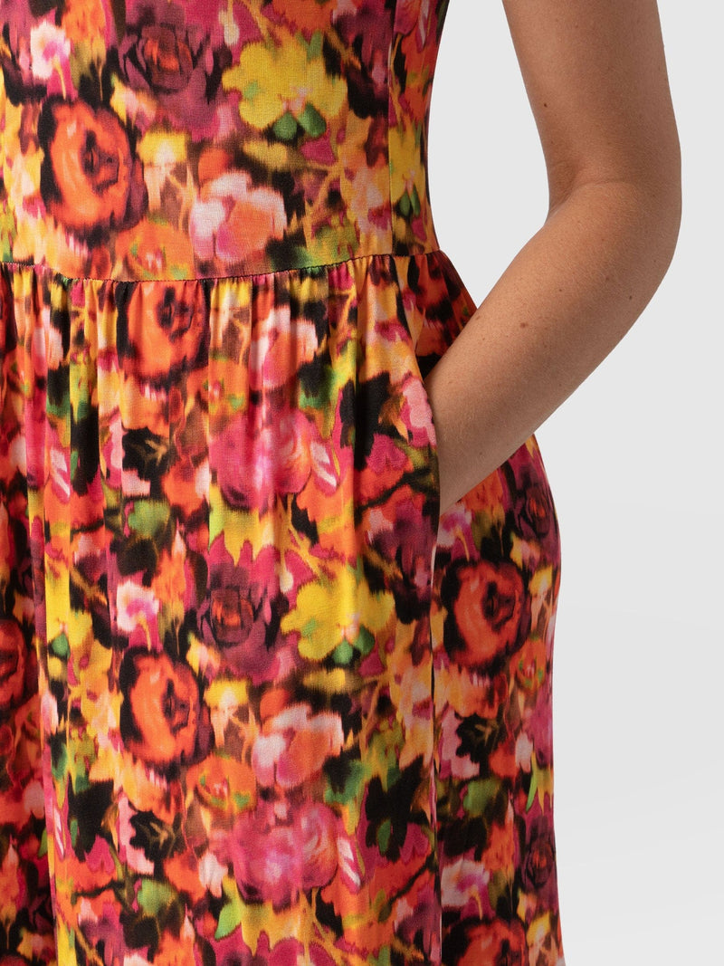 Greenwich Dress Short Sleeve - Floral Haze