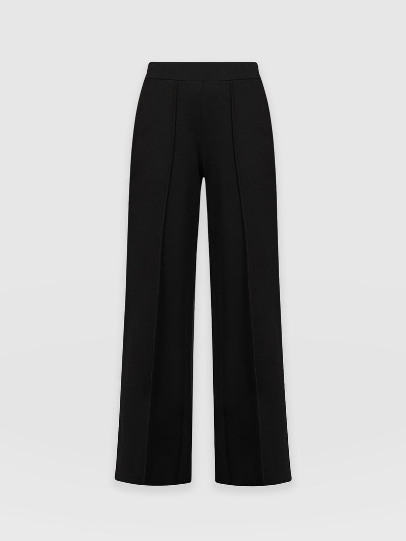 Keller Wide Leg Pant Black - Women's Trousers | Saint + Sofia® UK