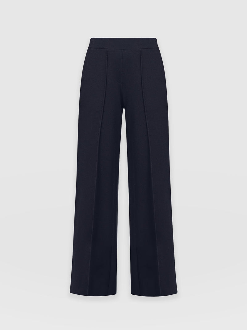 Keller Wide Leg Pant Navy - Women's Trousers | Saint + Sofia® UK