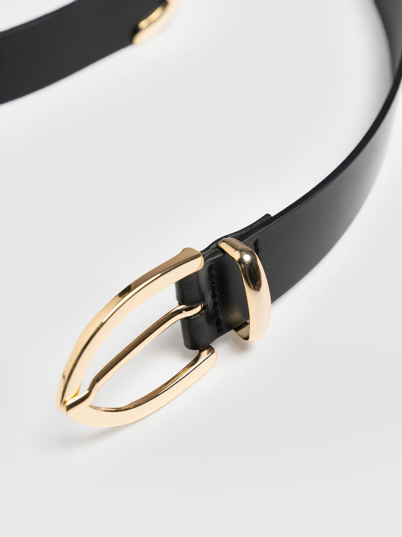 Victory Belt Black - Leather Belts | Saint + Sofia® UK