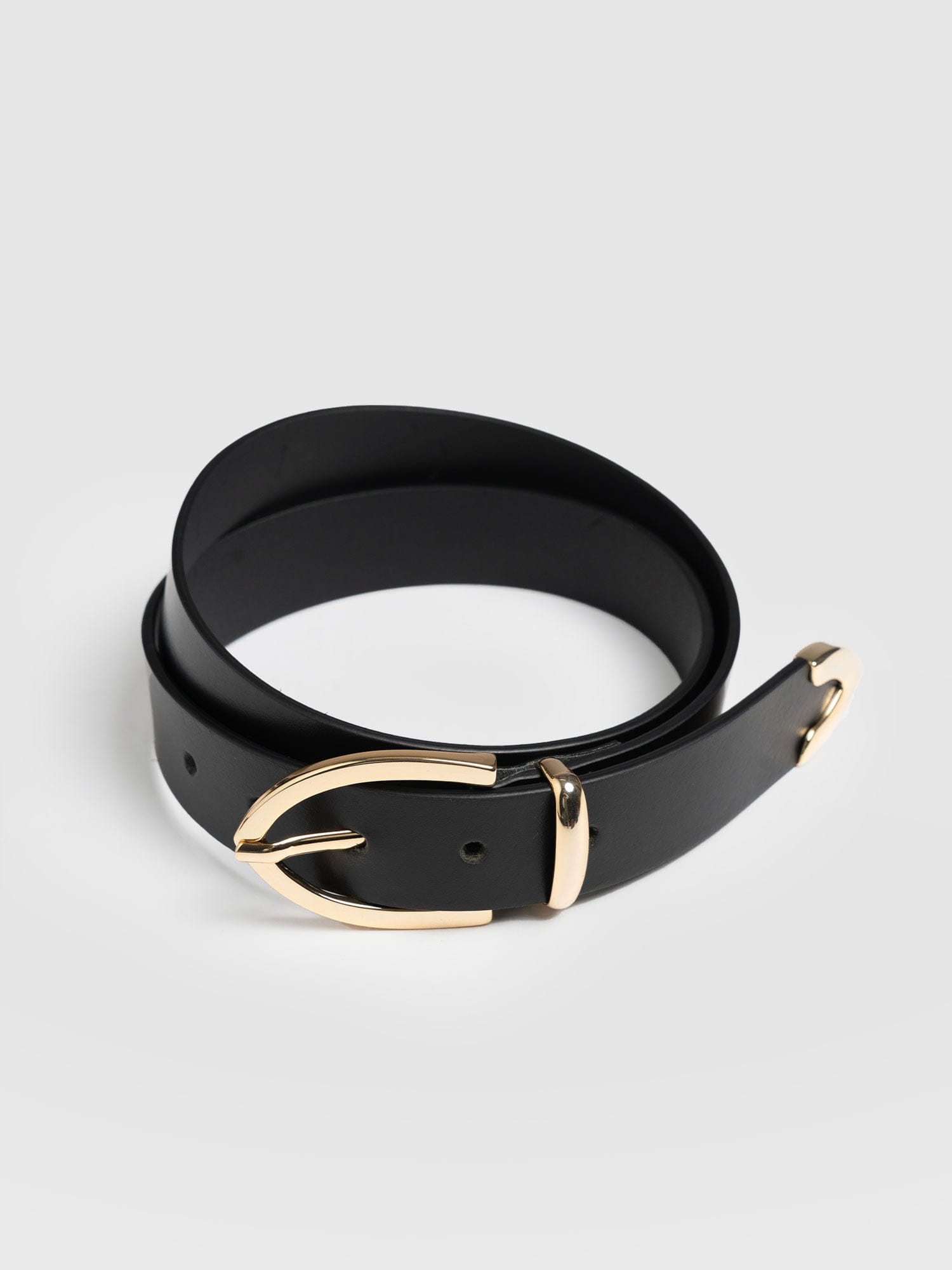 Victory Belt Black - Leather Belts | Saint + Sofia® UK