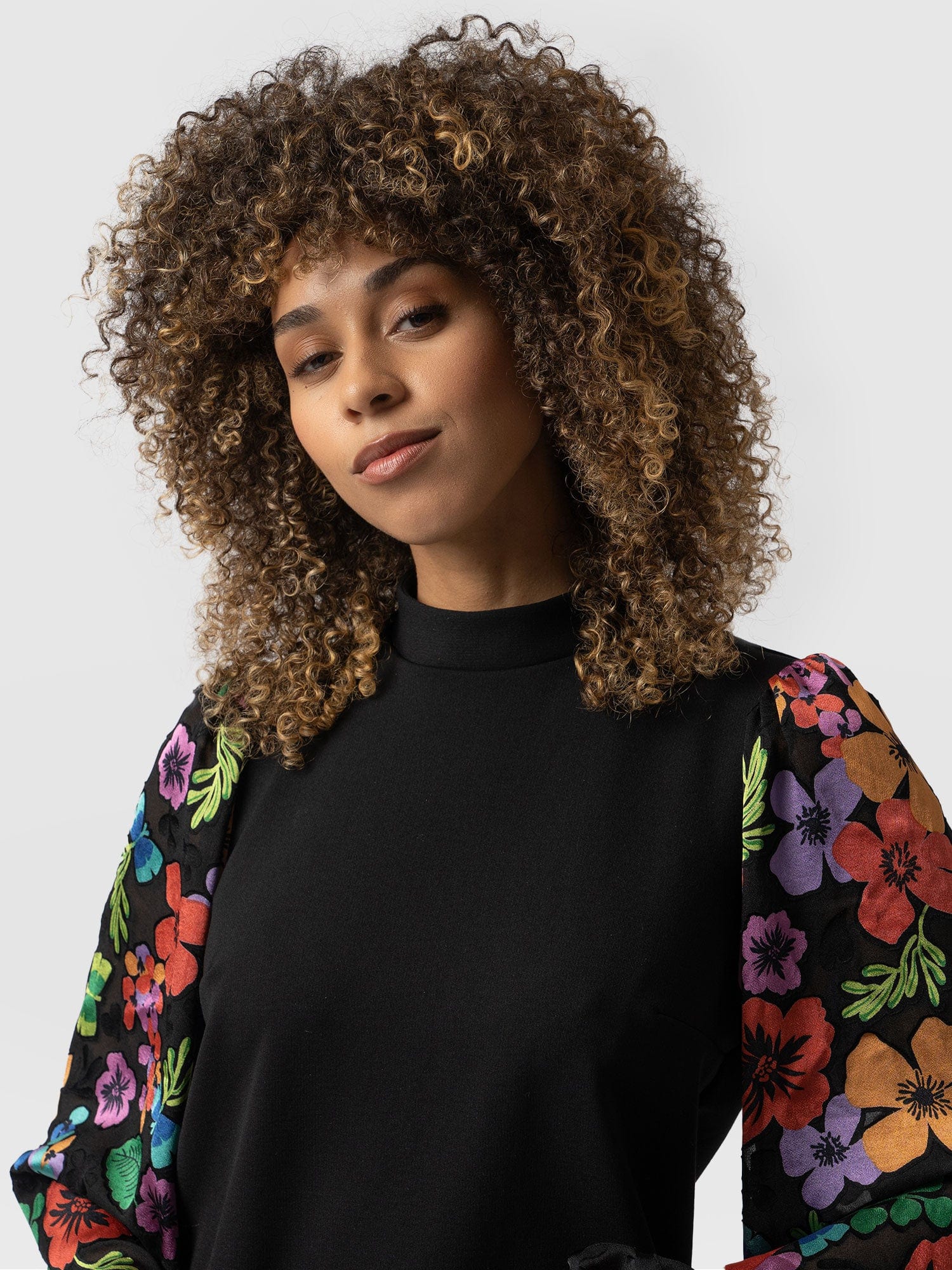Penny Puff Sleeve Long Sleeve Pop Floral - Women's Tops | Saint + Sofia® UK