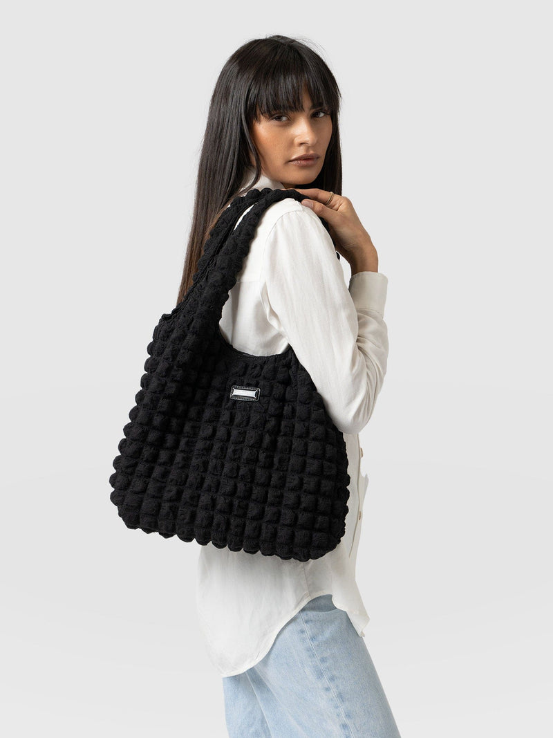 Soho Shoulder Tote Bag Black - Women's Bags | Saint + Sofia® UK