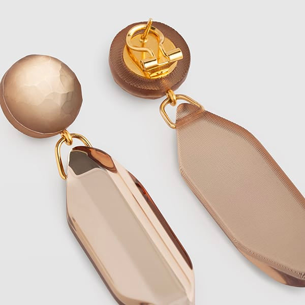 Elongated Geometric Pendant
