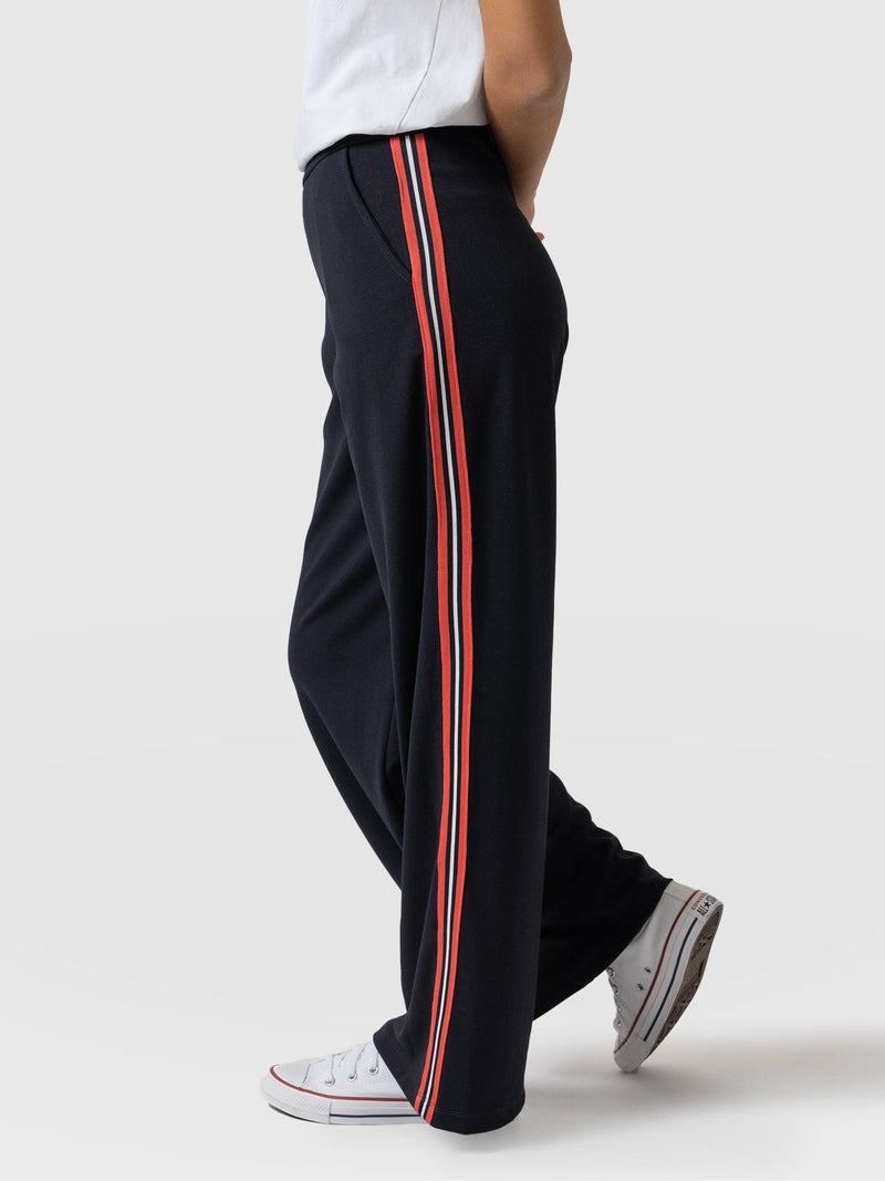 Victory Straight Leg Pant - Navy/Red Stripe