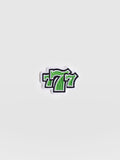 777 Sticker Badge - Green