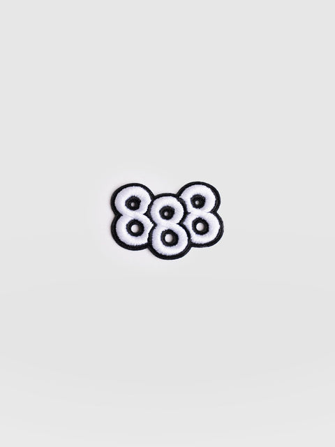 888 Sticker Badge - White
