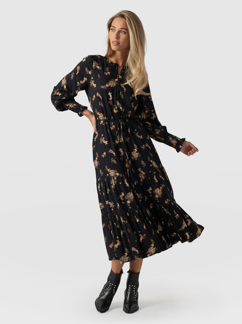 Olivia Zip Up Dress - Highland Paisley