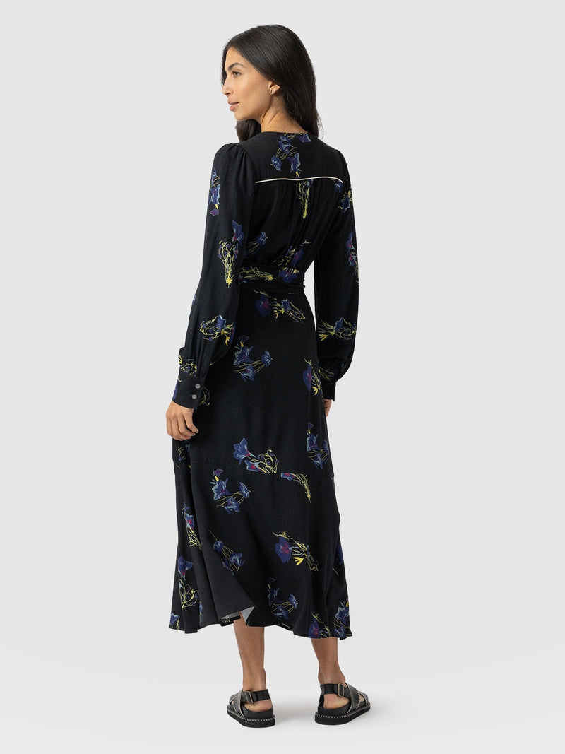 Adaline Zip Up Dress - Blue Lily Gardens