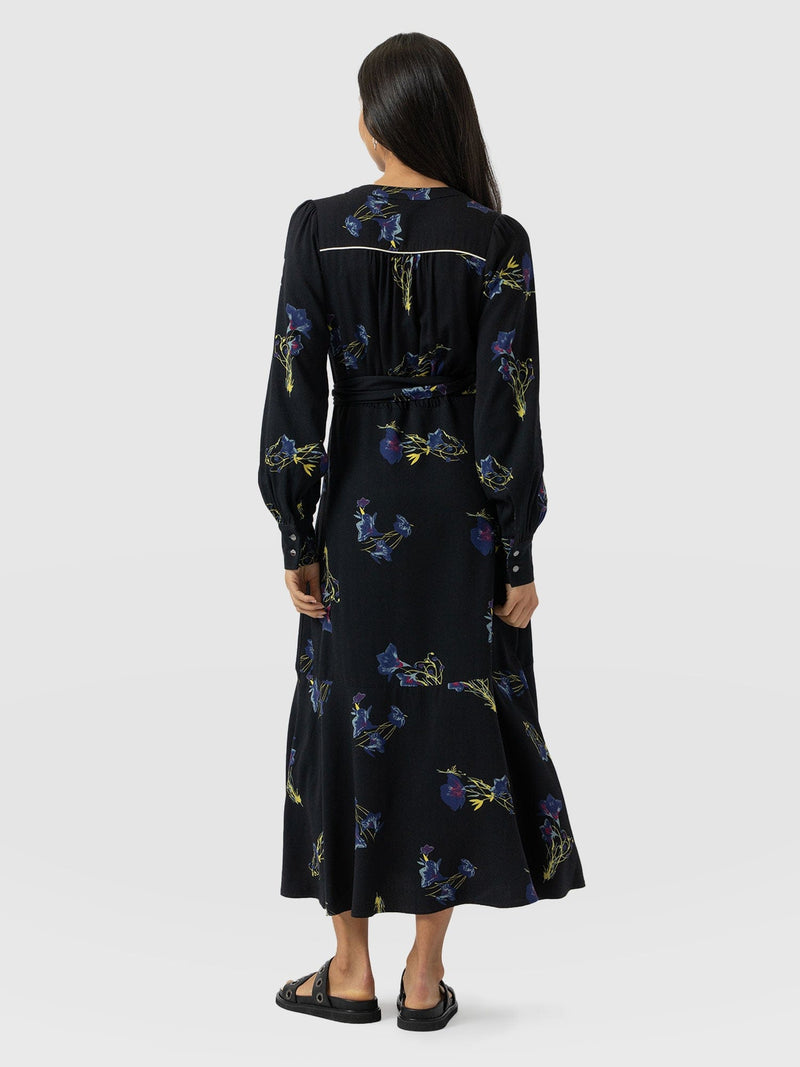 Adaline Zip Up Dress - Blue Lily Gardens